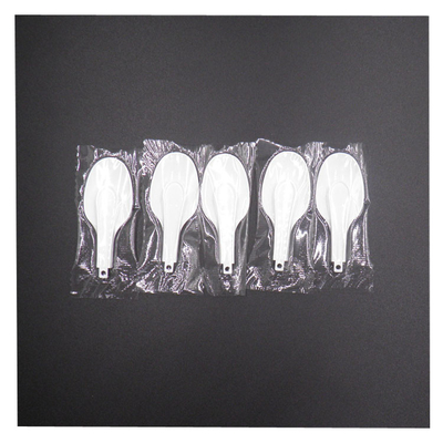 13 سم 9.5 سم ملعقة زبادي بلاستيكية قابلة للطي ملاعق آيس كريم يمكن التخلص منها غير الرائحة