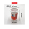 كأس زبادي بلاستيكي 85 مم PP 140 مل قابل لإعادة التدوير مع غطاء رقائق الألومنيوم